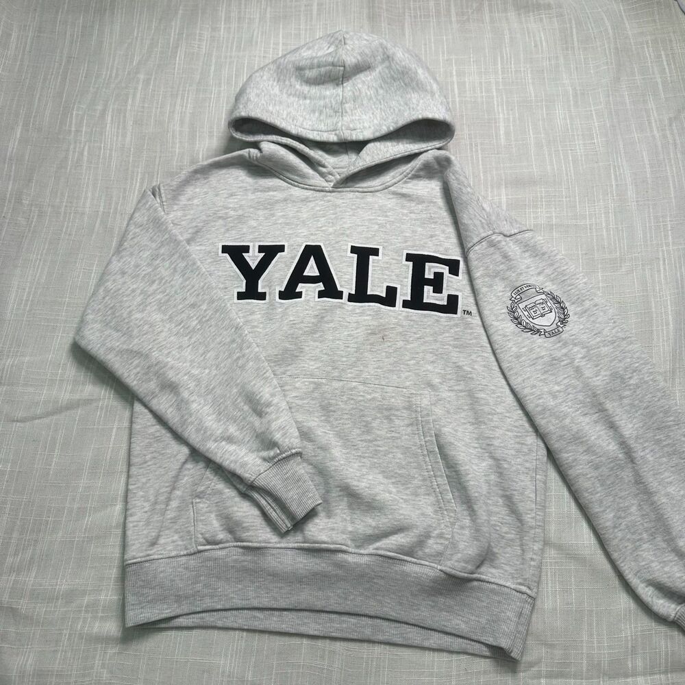 ZARA x YALE UNIVERSITY Hoodie light Gray Size 13-14 Womens Small